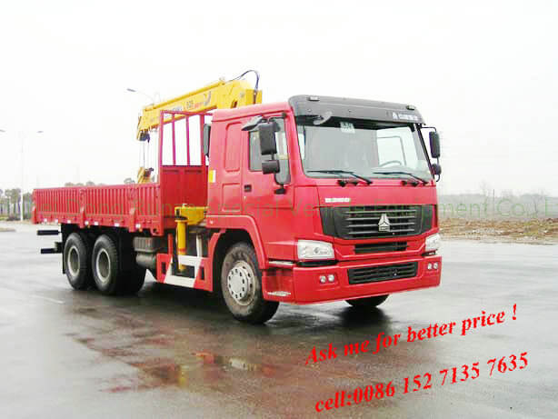 ZZ1257N4641W truck mounted 10T crane to Ghana price