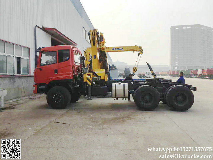 DRZ Tractor Truck Mounted Crane 10Tons Knuckle Boom