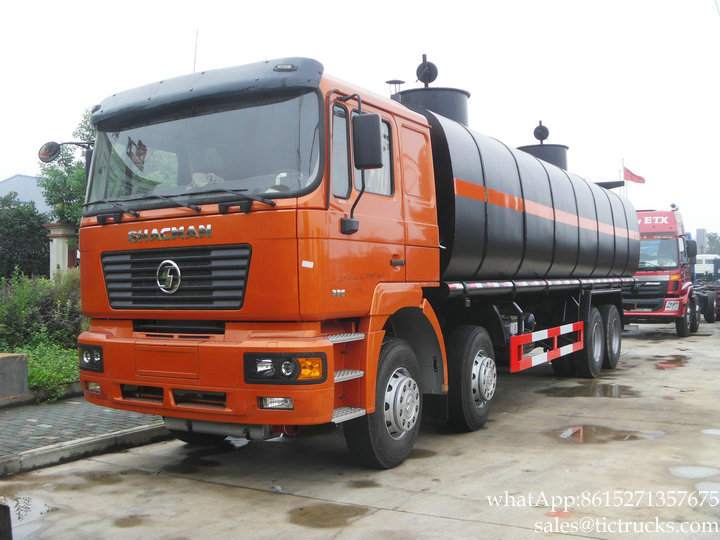 Liquid Asphalt Tanker Shacman Bitumen Tank Truck 26000L
