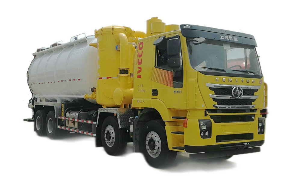 Customize SAIC Hongyan Supersucker Industrial Vacuum Loader Trucks 24m3