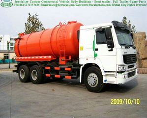 Sinotruk HOWO 15000 Liters Sewage Suction Tank Truck