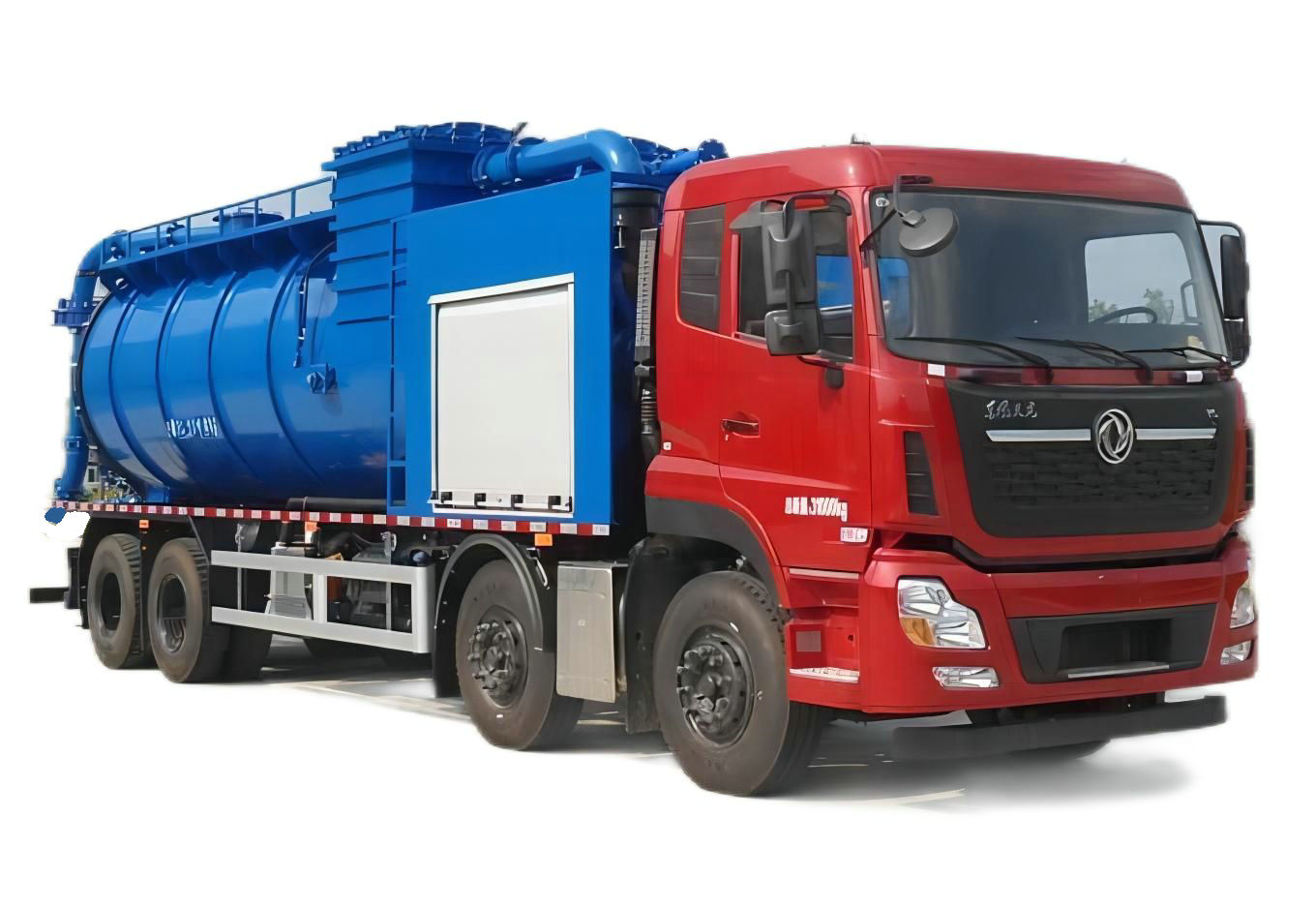 Customize Dongfeng Dry Hydrated Lime Powder Supersucker Vacuum Tanker Trucks 23m3