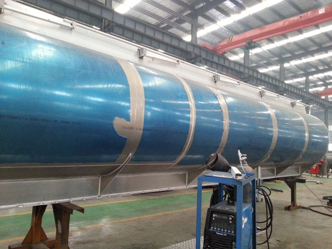 Aluminum Alloy Tank Body SKD Customizing (for Water, Methanol, Methyl Alcohol, Crude Oil, Diesel Jet a-1 Transport Tanker Truck Mounted 5m3-30m3)