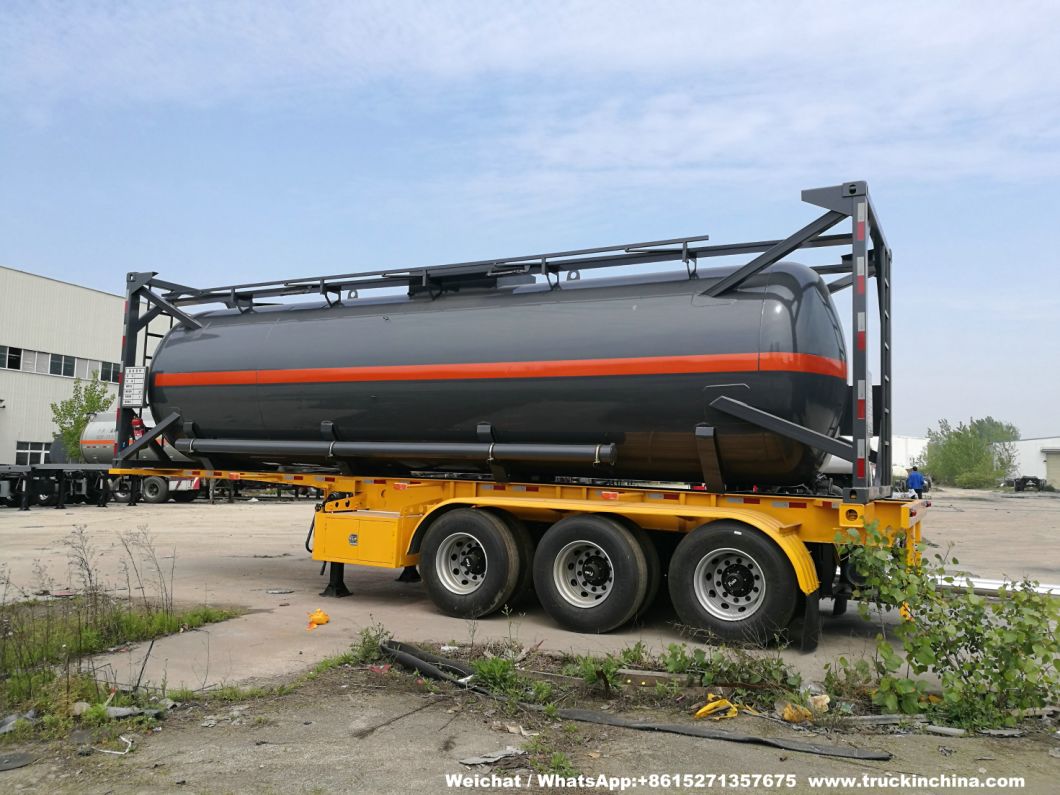 Customized Sodium Hypochlorite Tank Container 30FT Naclo (LDPE Lined Tank Container)