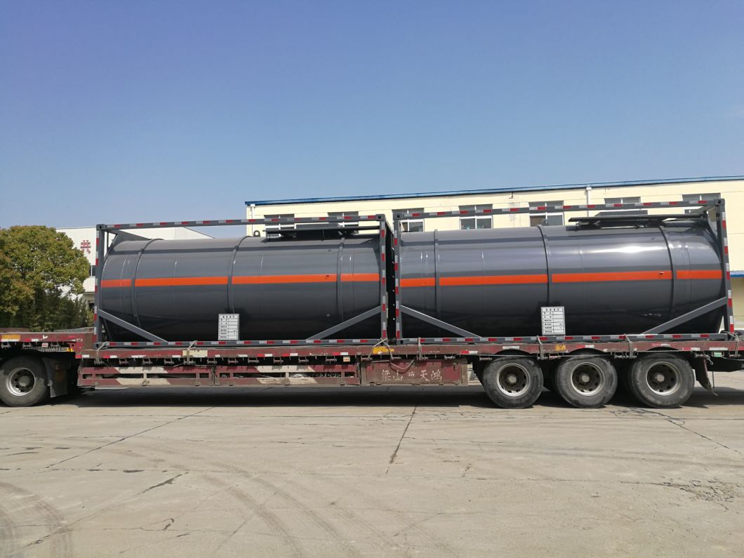 Custermizing Hydrochloric Acid Chemical Liquid Transport ISO Tank Container (Carbon Steel Lined LLDPE corrosion resistance)