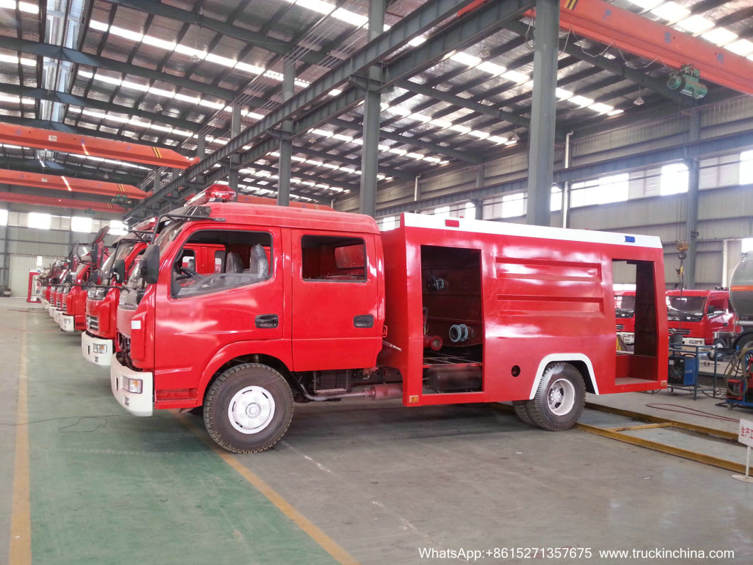 600p Double Cabin Isuzu Fire Truck Nkr Fire Fighting Truck 2500L/3000L for Sale