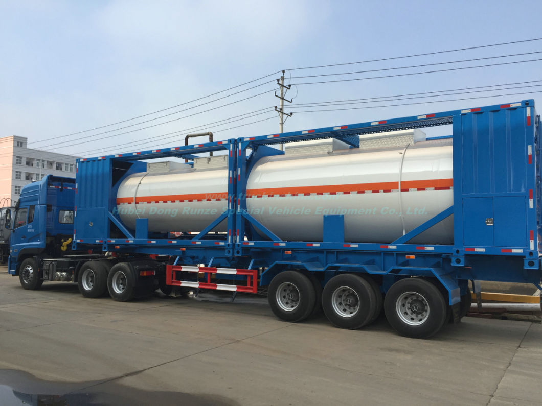 Customized Class 8 Corrosion Acid Tank Containers 20FT 40FT Professional for Fuel, Acid Road Transport with Motor Pump