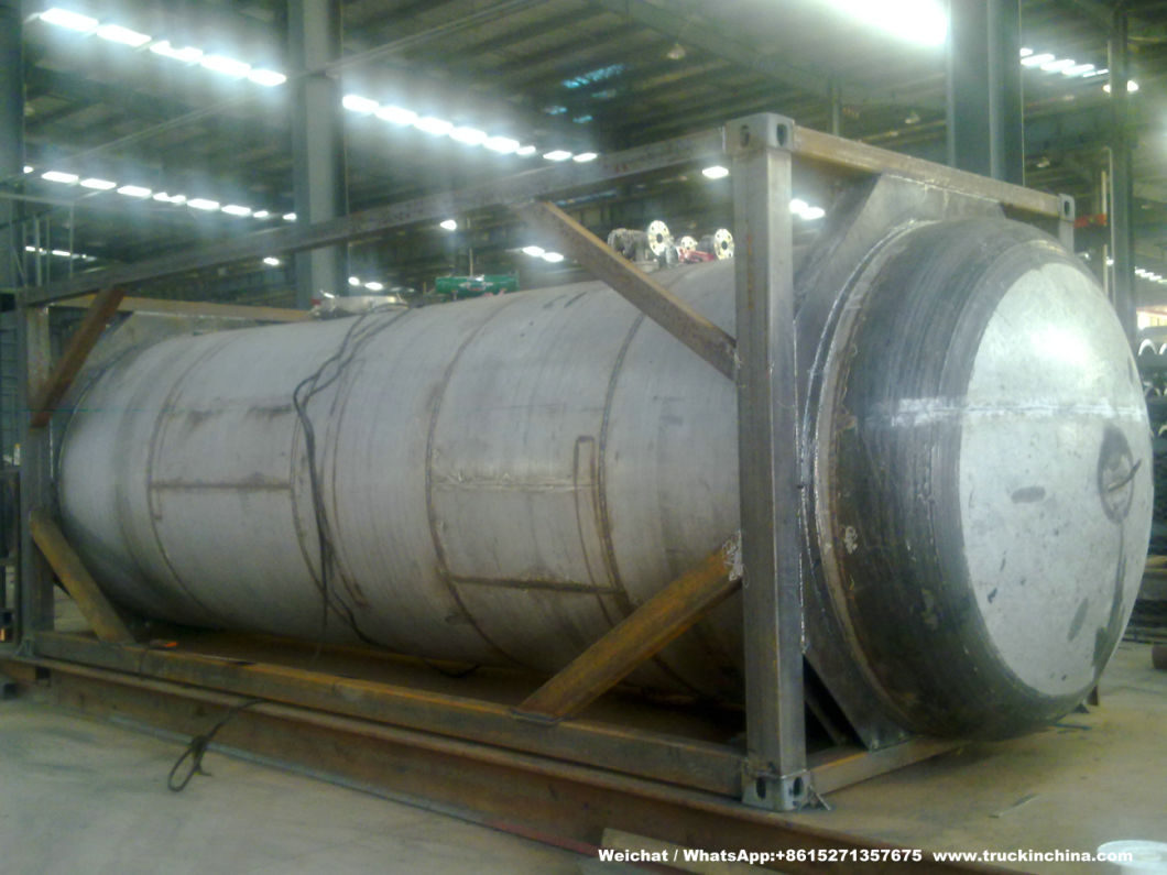 Swap Isotank Phosphorus Tank Container with Steam Heating for Un 1381, Phosphorus White or Yellow, Under Water or in Solution