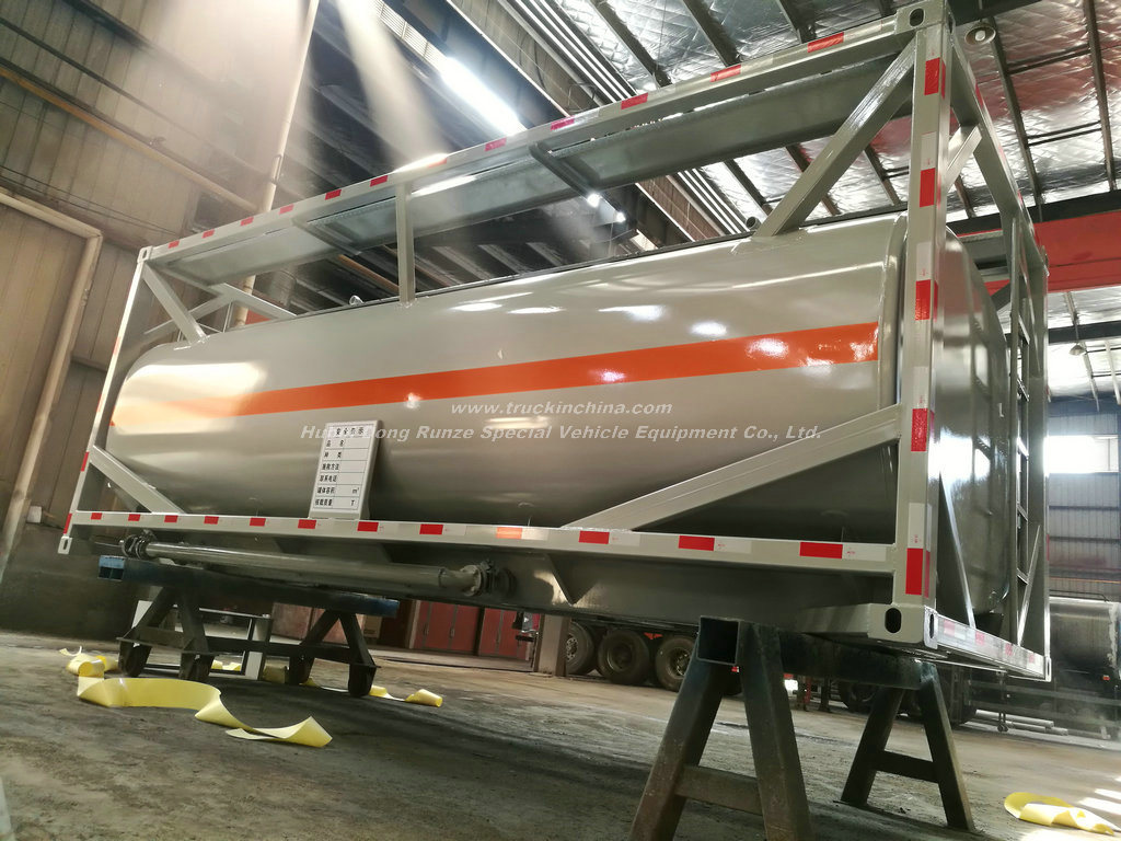 Un Portable Tank 20FT ISO Container Frame for Un2797, Battery Fluid, Alkali Naoh (max 50%) , Naclo (max 10%)