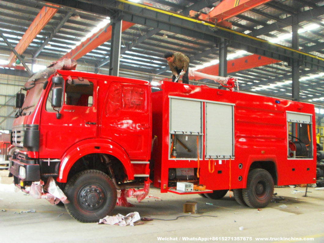 Beiben Water Foam Fire Fighting Truck off Road 4X4 Awd Fire Tender Fire Pumper (4500Liter Water 500Liter Foam Tank )