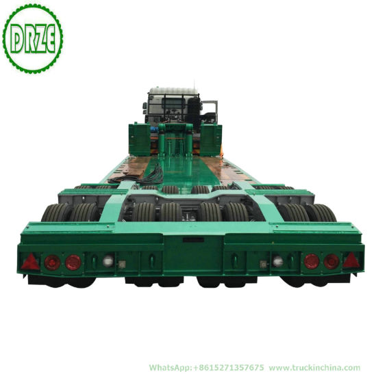 Customization Extendable Lowbed Trailer Multi Functional Gooseneck Hydraulic Combined