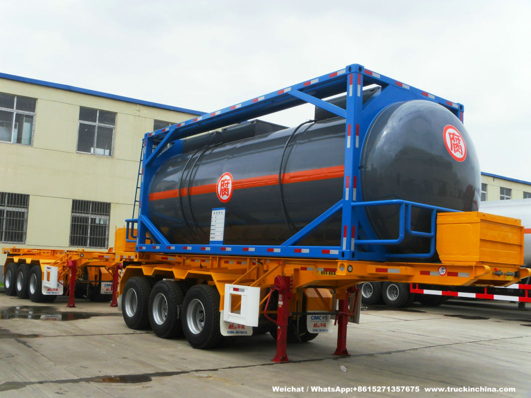 20FT Frame Swap Tank (Stainless Steel ISO Tank Container 25000Liters Yellow Phosphorus)