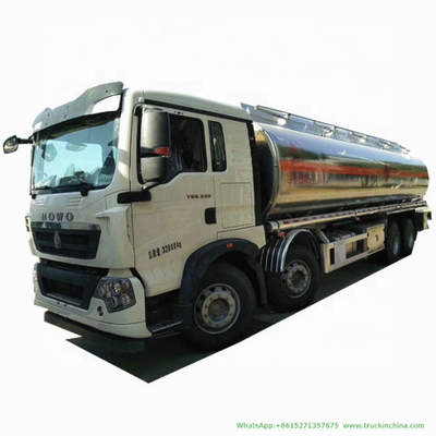 Sinotruck HOWO Aluminum Alloy Fuel Tanker (8X4 Mobile Jet Oil Refueling Bowser Truck 30cbm Diesel Delivery Refueling Truck 12wheels)