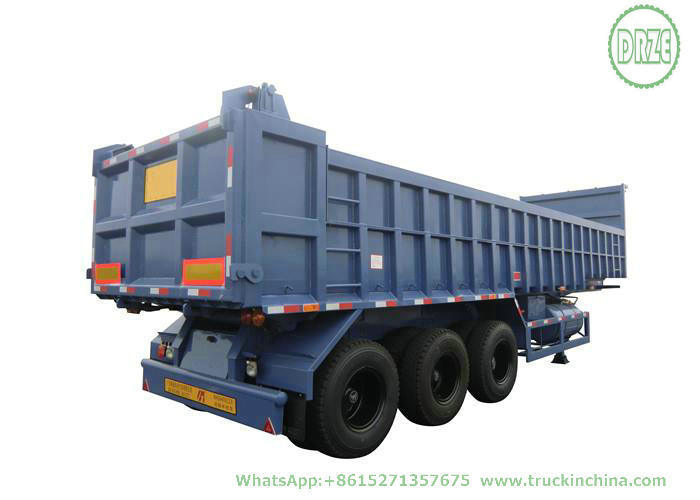 Customizing 24cbm Heavy Duty 3 Axle Side Tipper Trailer