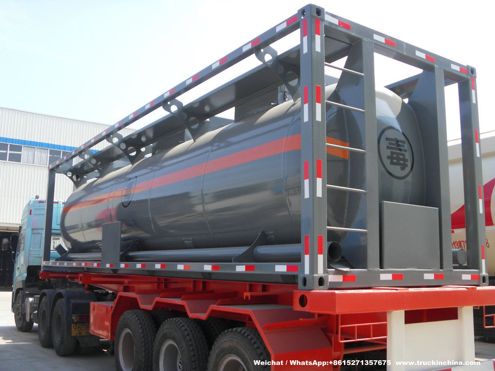 Class 3 Toxic Chemical Isotank (30FT Tank Container) for Trichlorosilane Sihcl3 Sicl4 Ticl4 Pcl3 25cbm-30cbm