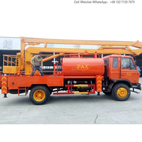 Aerial Work Platform Truck Mounted with Water Clean Tank (16m Bucket Lift, 4000L Water Tank)