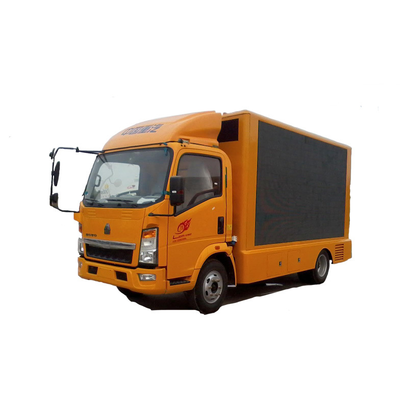 HOWO Truck Mounted Outdoor Advertising with LED Billboard Display Screen