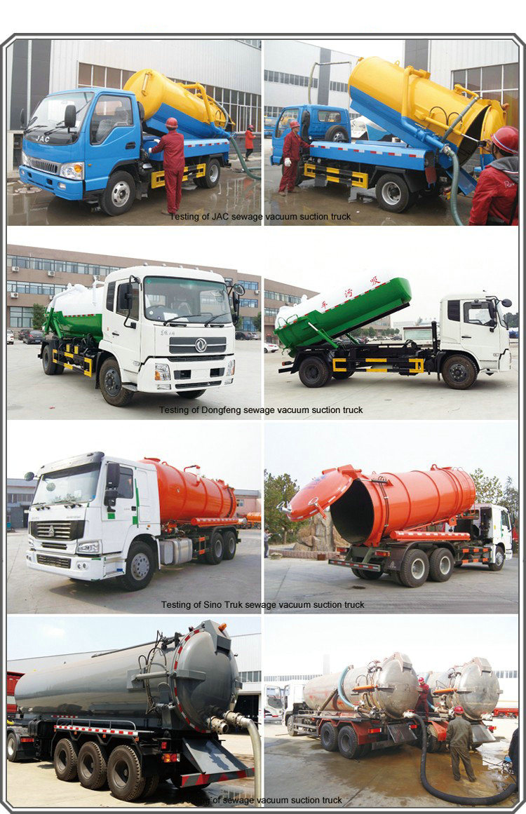 Steyr Vacuum Sewage Suction Tanker Truck Tank 12500 (L) Carbon Steel Rhd or LHD with Pto Vacuum Pumps for Vacuum Suction Cesspool Sludge Sewer Waste