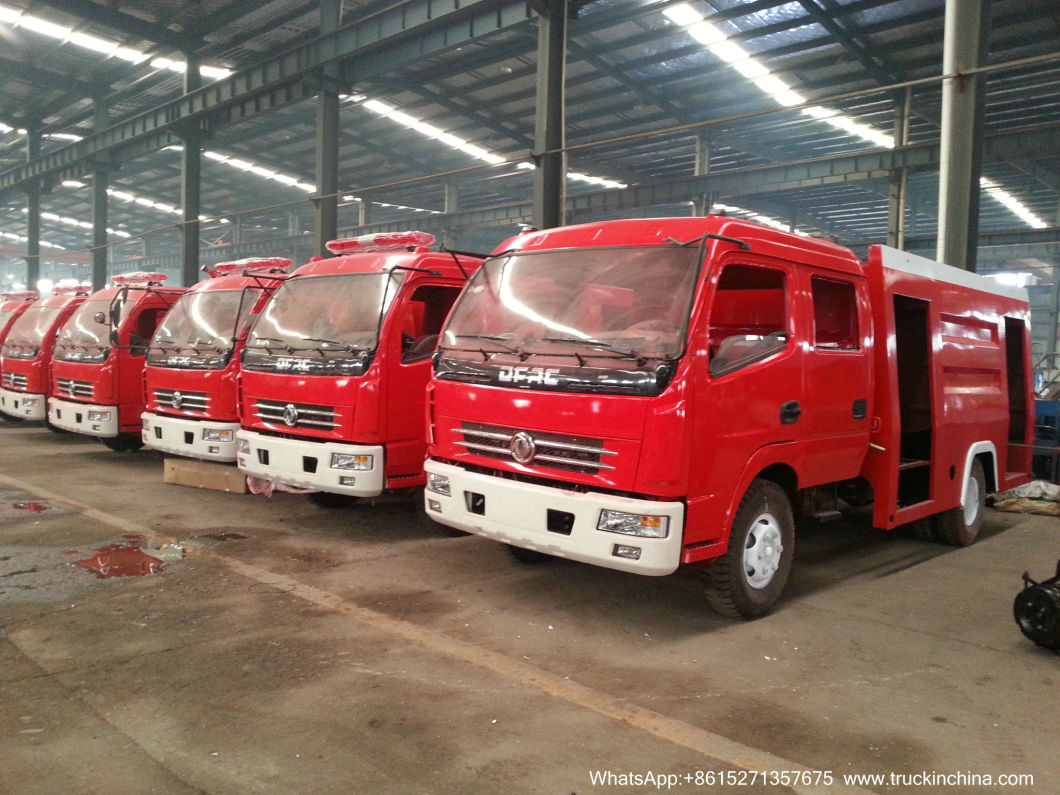 600p Double Cabin Isuzu Fire Truck Nkr Fire Fighting Truck 2500L/3000L for Sale