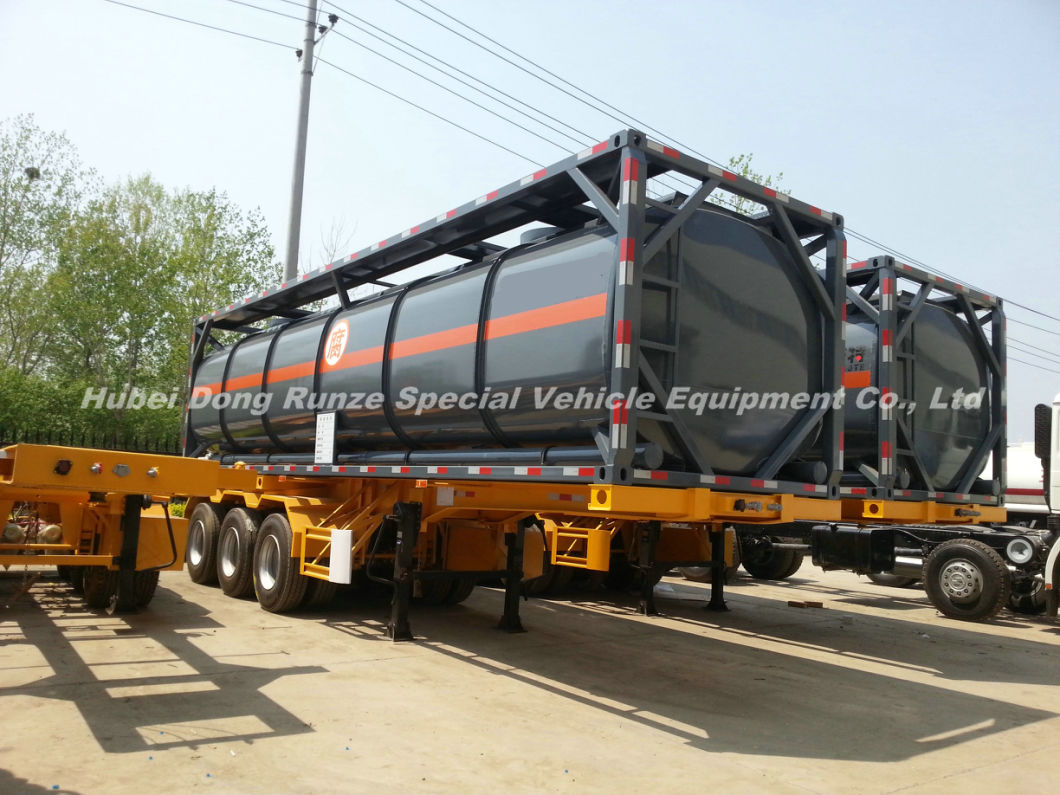 Un1791 ISO 40FT Liquid Bleach Chemical Tank Container (ISOTANK) Hypochlorite Solutions (Sodium hypochlorite NaOCl or NaClO) 40, 000liters