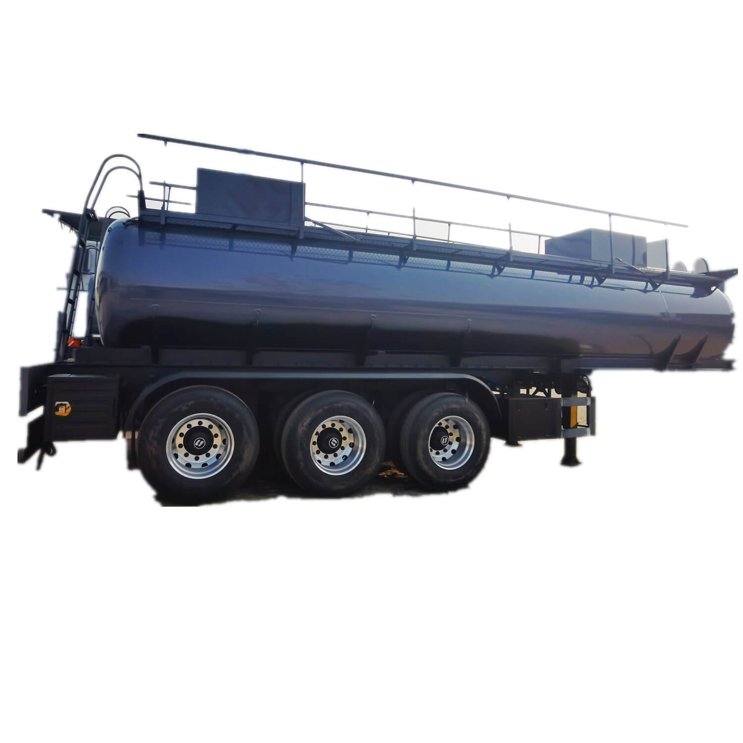 Dilute Sulfuric Hydrochloric Acid Liquid Tank Trailer 22-30kl 6000-8000 gallon Lined LDPE