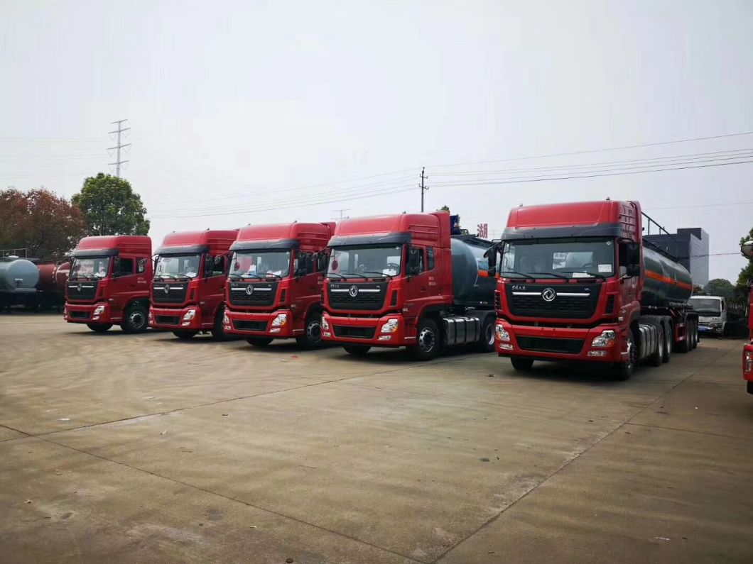 Sodium Hydroxide Tank Semi-Trailer 3 Axles 20000liters, 32000liters Steel Tank Lined LLDPE