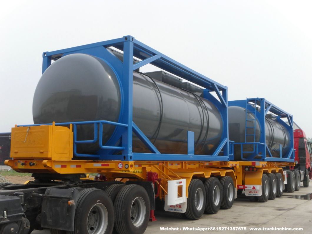 20FT Frame Swap Tank (Stainless Steel ISO Tank Container 25000Liters Yellow Phosphorus)