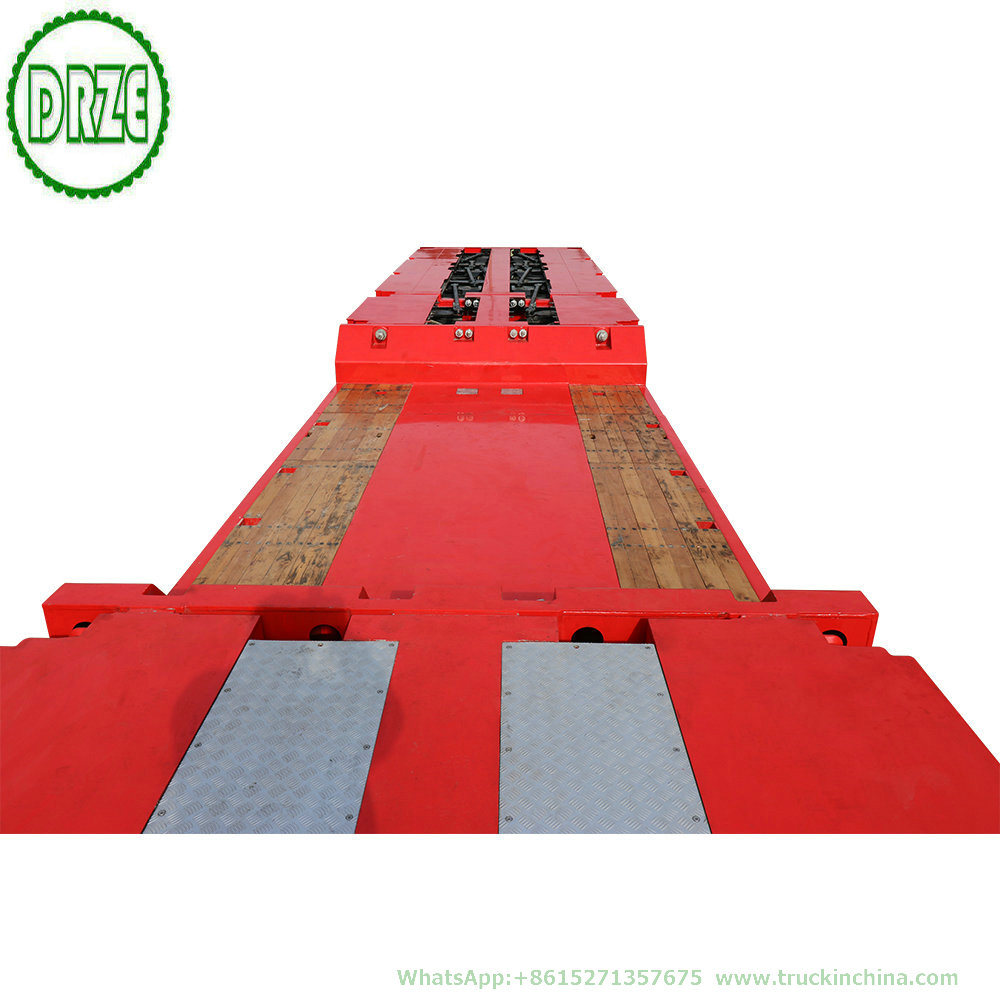 Customize 150 Ton Multi Axle Modular Lowboy Semi Trailer with Hydraulic Suspension Steering Axle