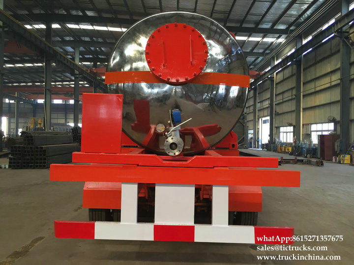 Emulsion Tank Container Trailer Liquid Molten Sulfur Transport Solution Insulated Cladding Stainless Steel Tank Body Can Be Unloaded Trailer