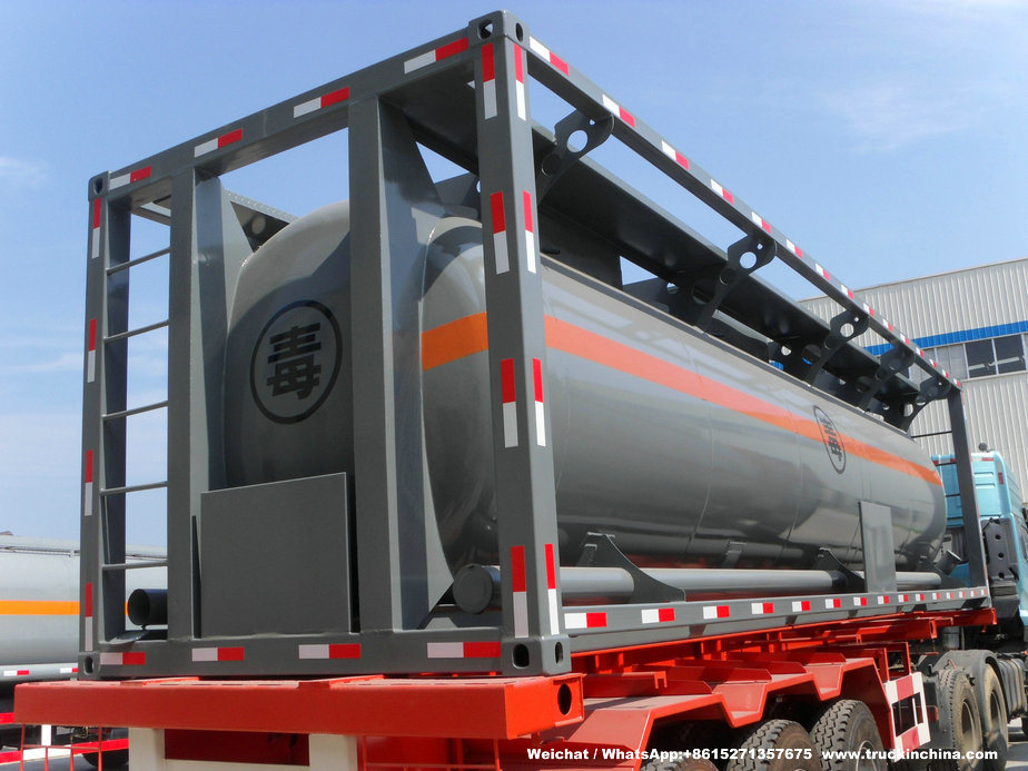 Class 3 Toxic Chemical Isotank (30FT Tank Container) for Trichlorosilane Sihcl3 Sicl4 Ticl4 Pcl3 25cbm-30cbm