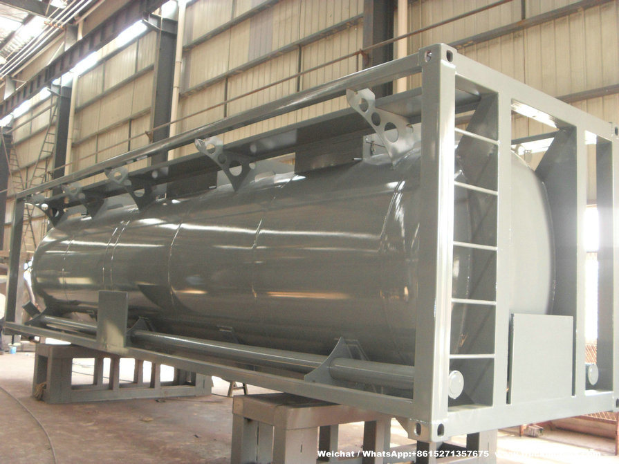 Class 3 Toxic Chemical Isotank (30FT Tank Container) for Trichlorosilane Sihcl3 Sicl4 Ticl4 Pcl3 25cbm-30cbm