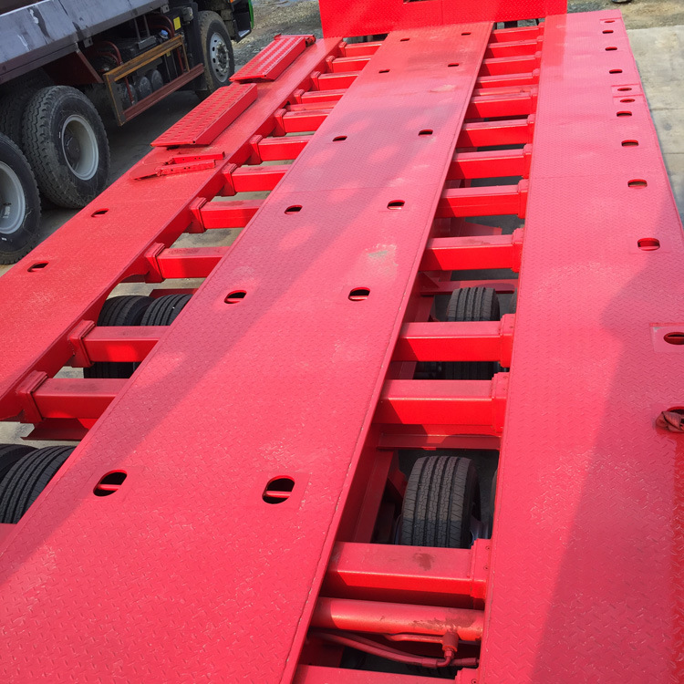 60t Heavy Duty Lowbed Trailer Truck (Gooseneck Low Bed Semi Trailer Lowbed Trailer)