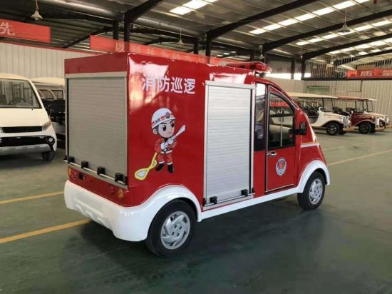 Fire Patrol Mini 2 Seats Electric Fire Truck Mounted with Motor Fire Pump (Portable pump)