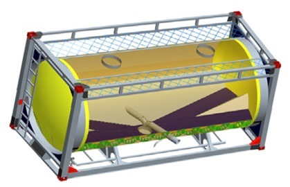 20FT Bulk Cement ISO Tank Container Customizing Transport Plaster Powder, Cement, Flyash Bulk Cement (ISO Tank)