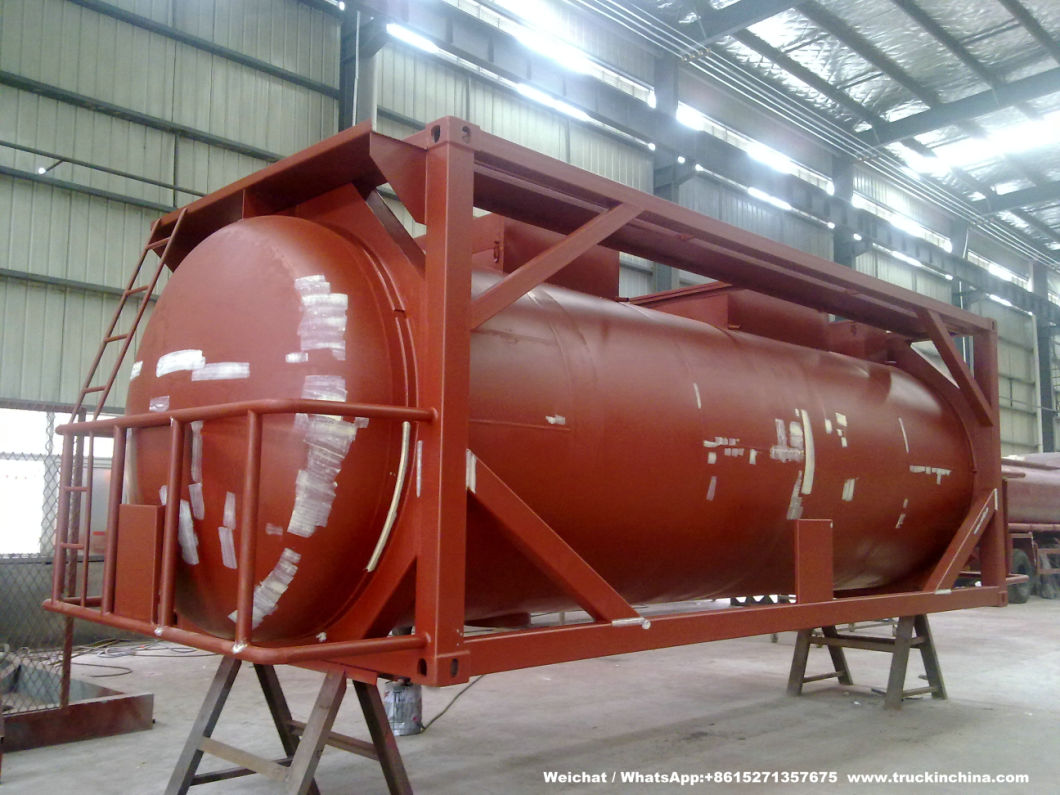 Swap Isotank Phosphorus Tank Container with Steam Heating for Un 1381, Phosphorus White or Yellow, Under Water or in Solution