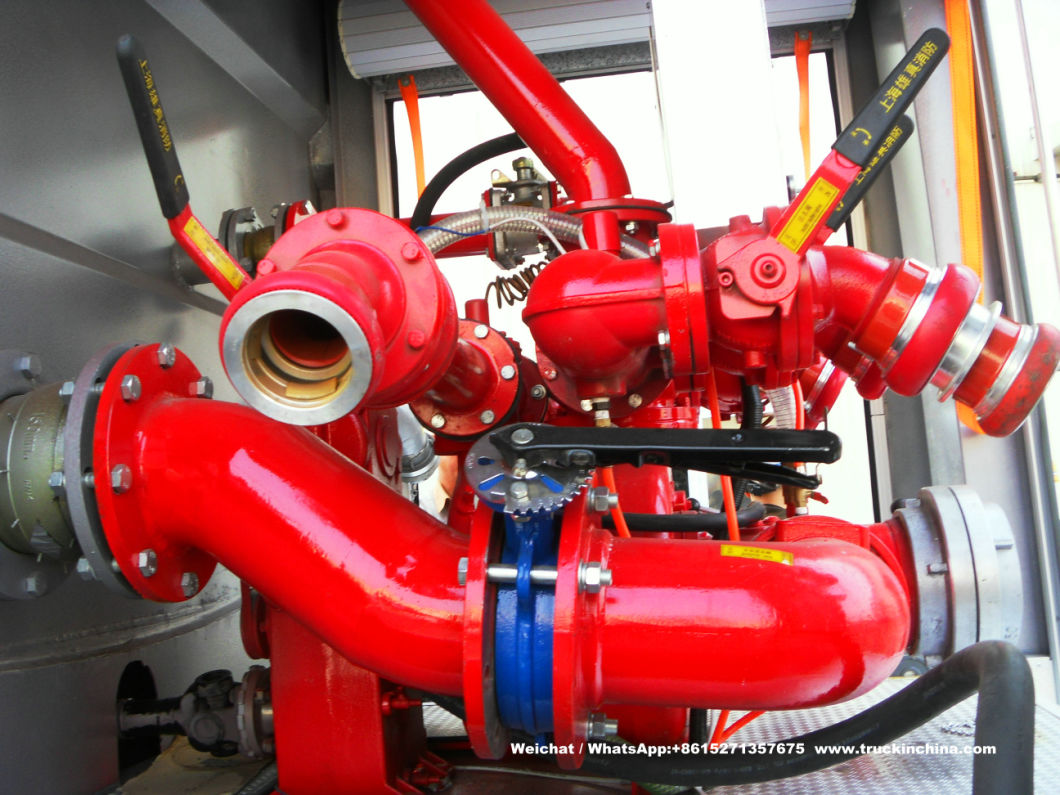 Double Cabin Beiben Fire Truck Water Foam Fire Fighting Truck off Road 6X4 - 6X6 Awd Fire Tender Fire Pumper (9000Liter Water 1800Liter Foam Tank) for Sale