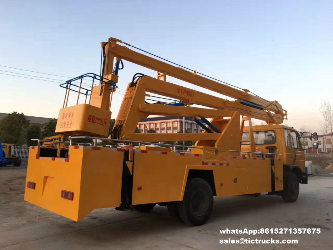 Dongfeng Aerial Platform Truck 22m-24m Fully Hydraulically Operate 3 Boom Option 4X2.4X4 LHD. Rhd
