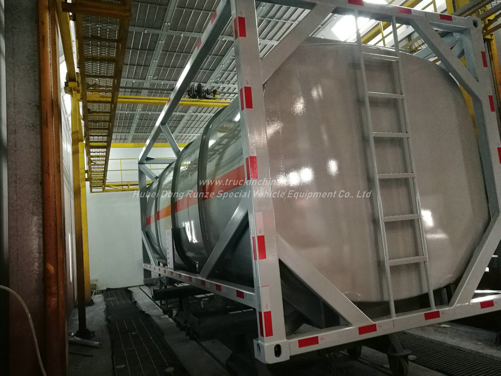 Un1790 Isotank Container for Road Tank Transport Hydrofluoric Acid (HF) Un1791 Sodium Hypochlorite, Liquid Naclo 18, 000liers -20, 000liers
