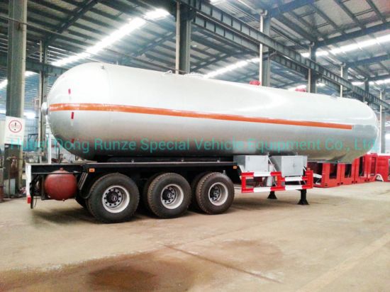 Liquid Ammonia Road Tanker 3 Axles Semi Trailer 48cbm Liquid Nh3