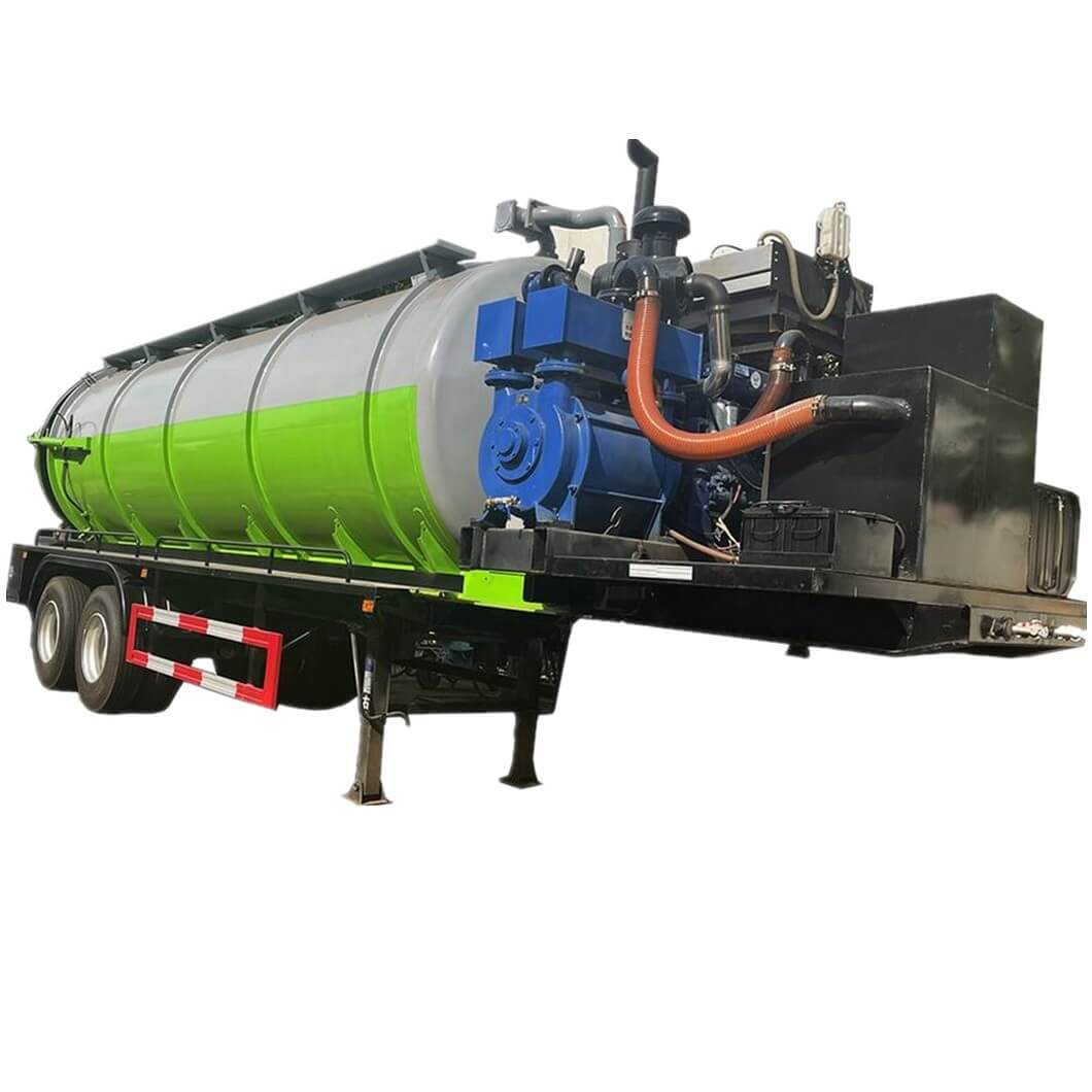  Customizing 2 Axles Vcuum Sewage Slurry Suction Tank Trailer 20-25m3