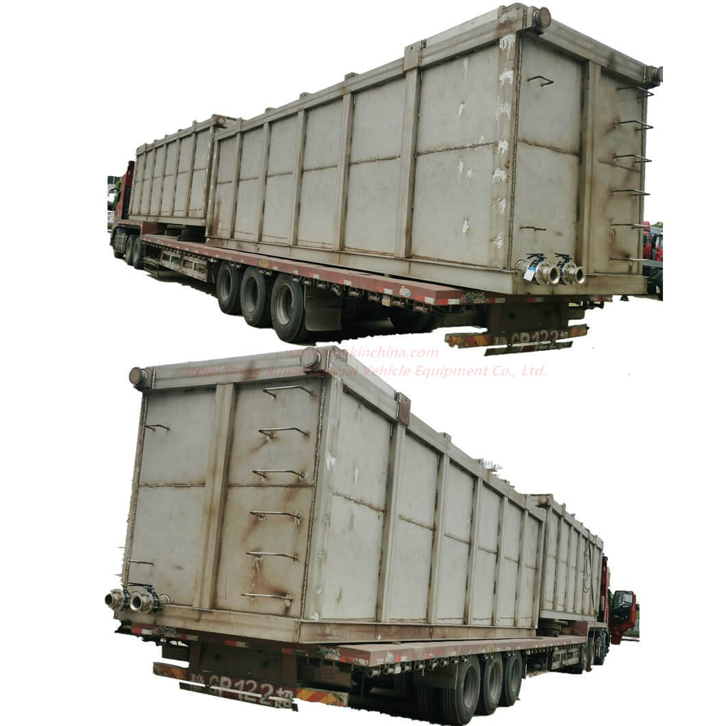 Skid 40FT Frac Tank Stinleass Steel Lined PE for Oilfield Chemical Contain HCl Hydrochloric Acid)
