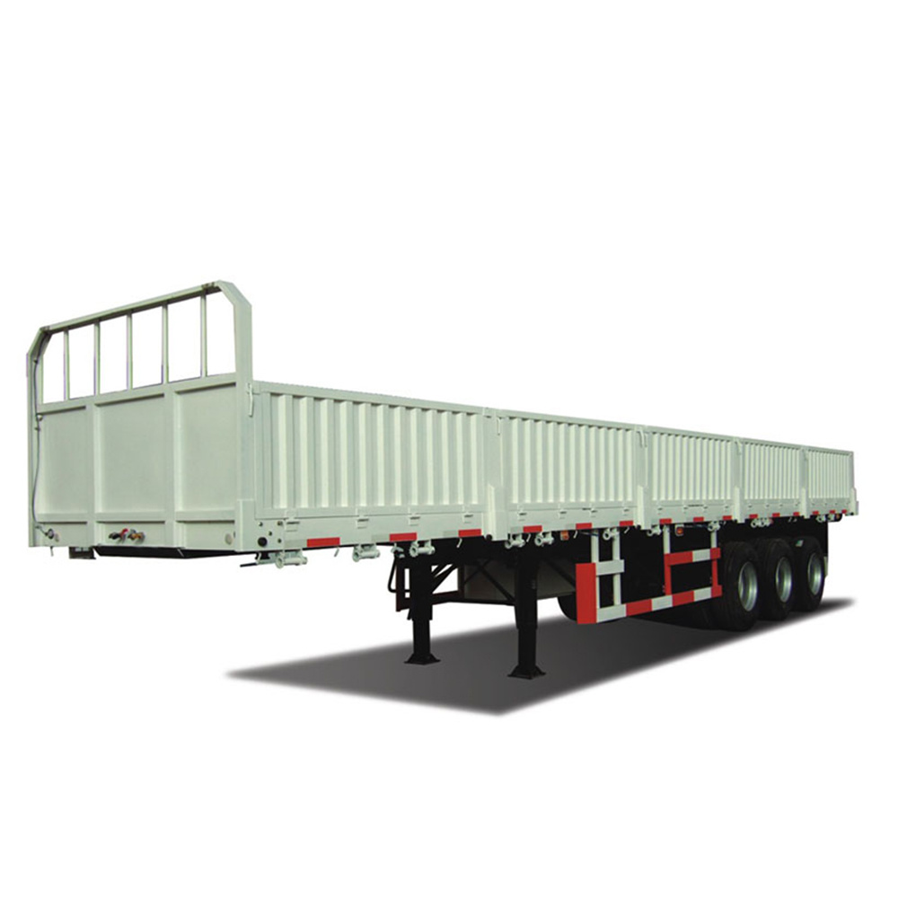 50t-80ton Tri-Axles Side Wall Cargo Semi Trailer