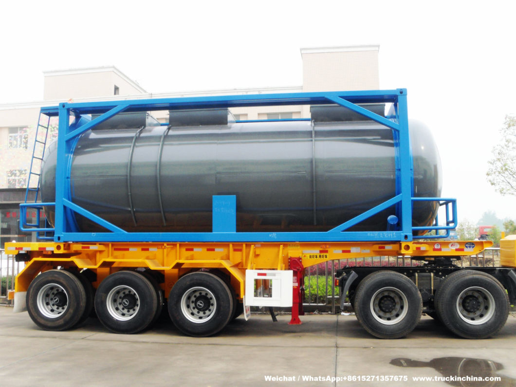 20FT Frame Swap Tank (Stainless Steel ISO Tank Container 25000Liters Yellow Phosphorus)
