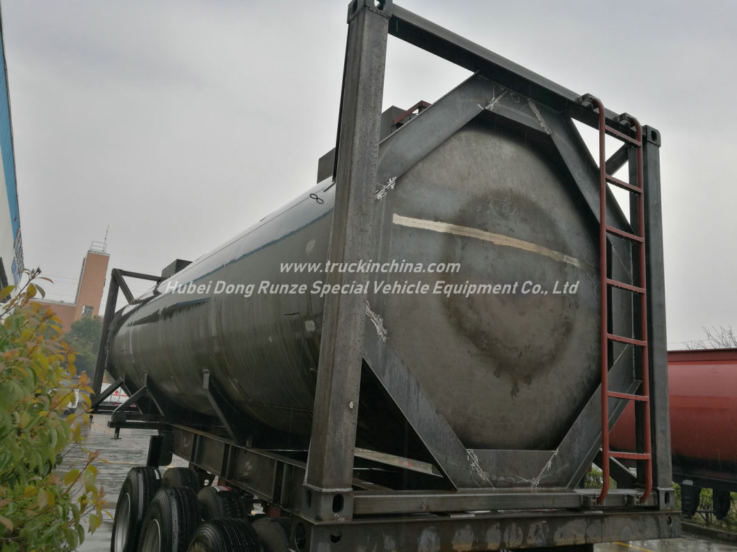 Lined Tank Container for Road Transport 28kl Hydrochloric Acid HCl (max 35%) , Naoh, Naclo