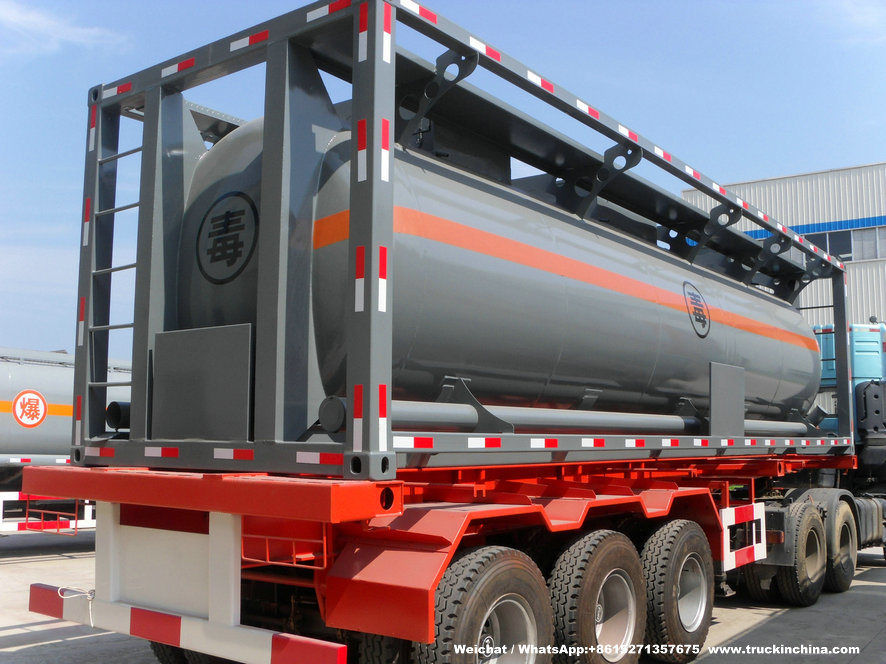 Class 3 Toxic Chemical Isotank (30FT Tank Container) for Trichlorosilane Sihcl3 Sicl4 Ticl4 Pcl3 25cbm-30cbm