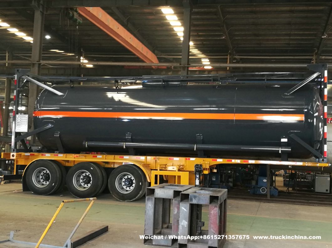 Customized Sodium Hypochlorite Tank Container 30FT Naclo (LDPE Lined Tank Container)