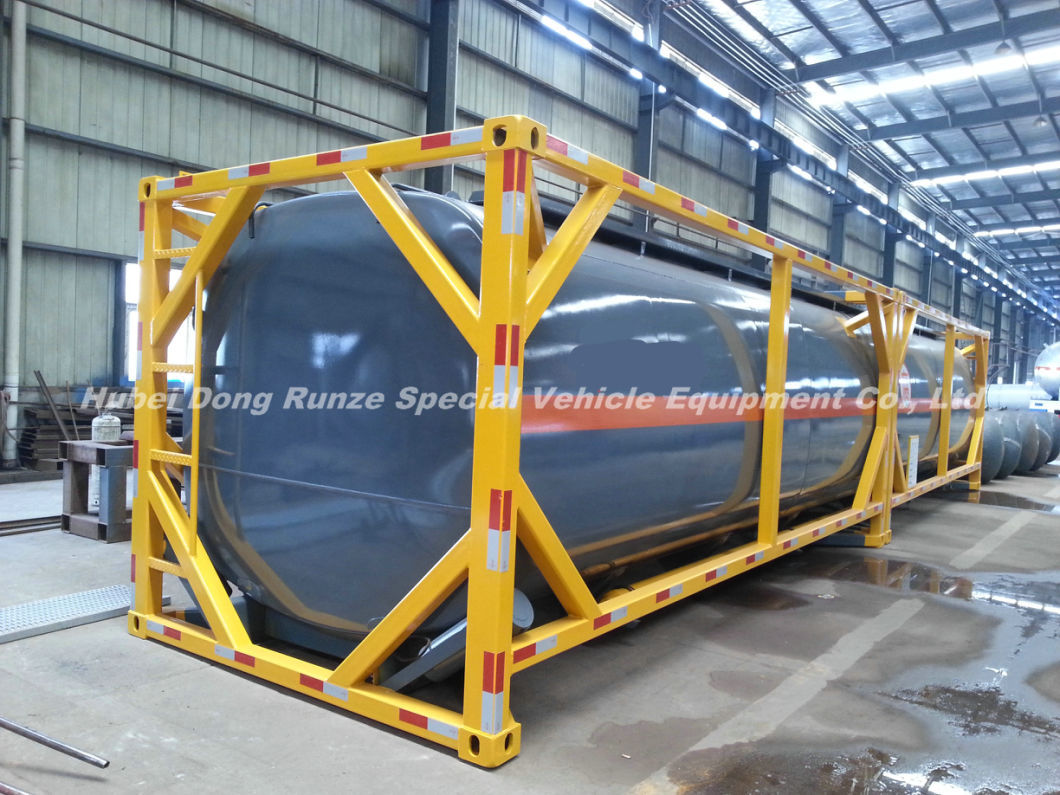 20FT Tank Container for Hydrogen Peroxide (H2O2 max 30%) Phosphoric Acid (H3PO4 10%-85%) Road Transportation 21cbm