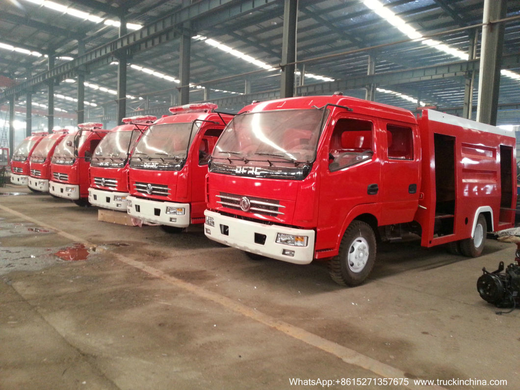 600p Double Cabin Isuzu Fire Truck Nkr Fire Fighting Truck 2500L/3000L for Sale