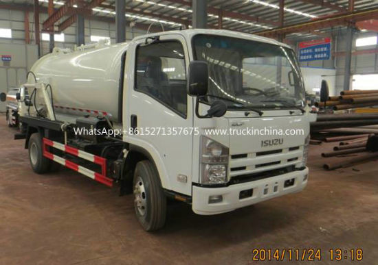 Isuzu 4000L~8, 000L Vacuum Sucion Tanker Truck Sale (Cesspit Emptier Tank With VAC Pump)