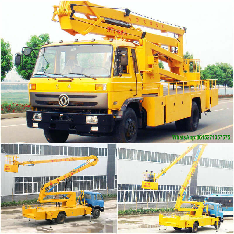 Dongfeng Aerial Platform Truck 22m-24m Fully Hydraulically Operate 3 Boom Option 4X2.4X4 LHD. Rhd